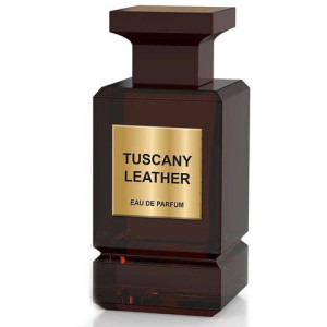 Чоловіча парфумована вода Fragrance World Tuscany Leather 80 мл (100% Original, ОАЕ)